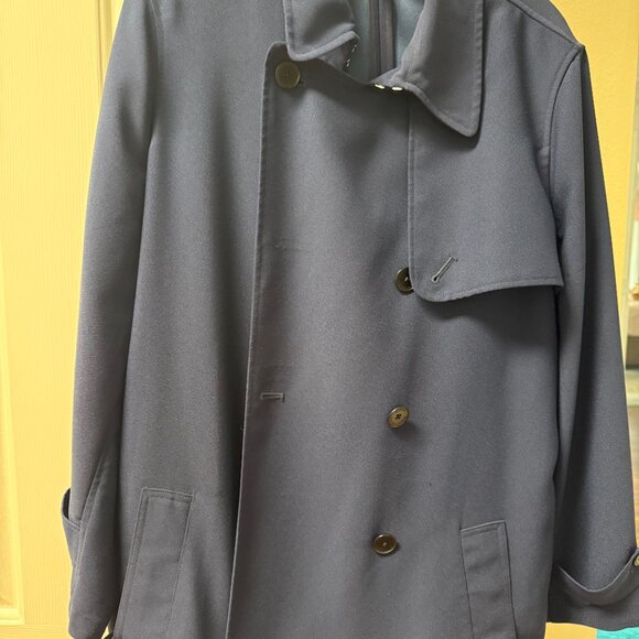 Polo Ralph Lauren Navy Blue Trench Coat - Picture 5 of 6